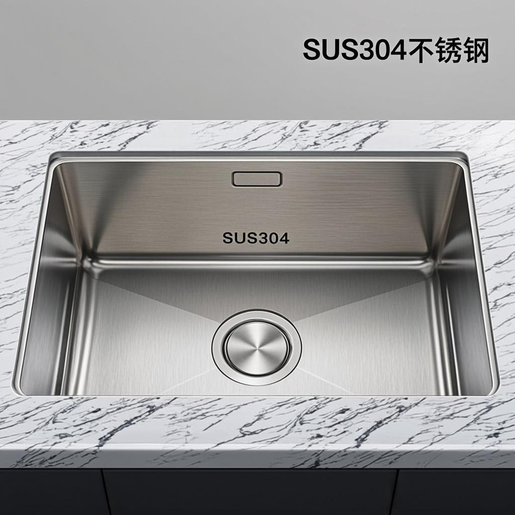 sus304 stainless steel sink minimal industrial