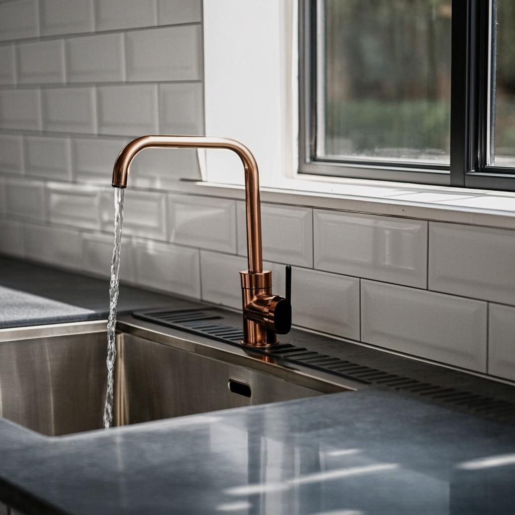 thick stainless steel sink modern kitchen lifestyle