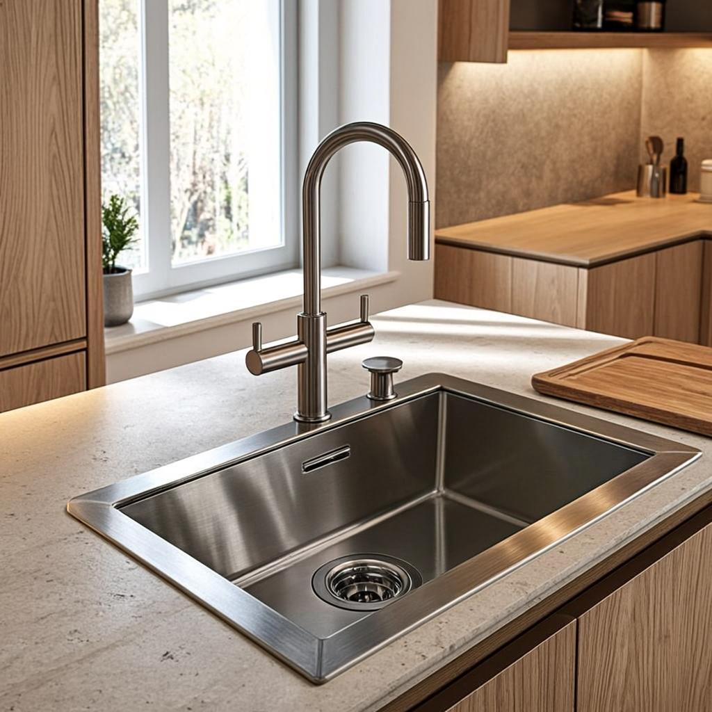 ultrasonic sink with cup washer farmhouse apron